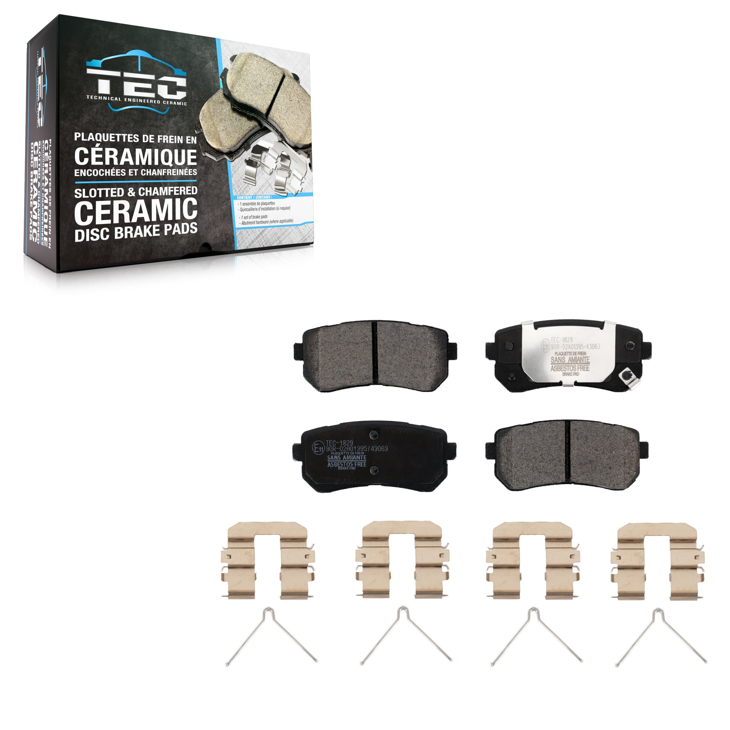 TEC - TEC-1829 - Rear Disc Brake Pad image 1