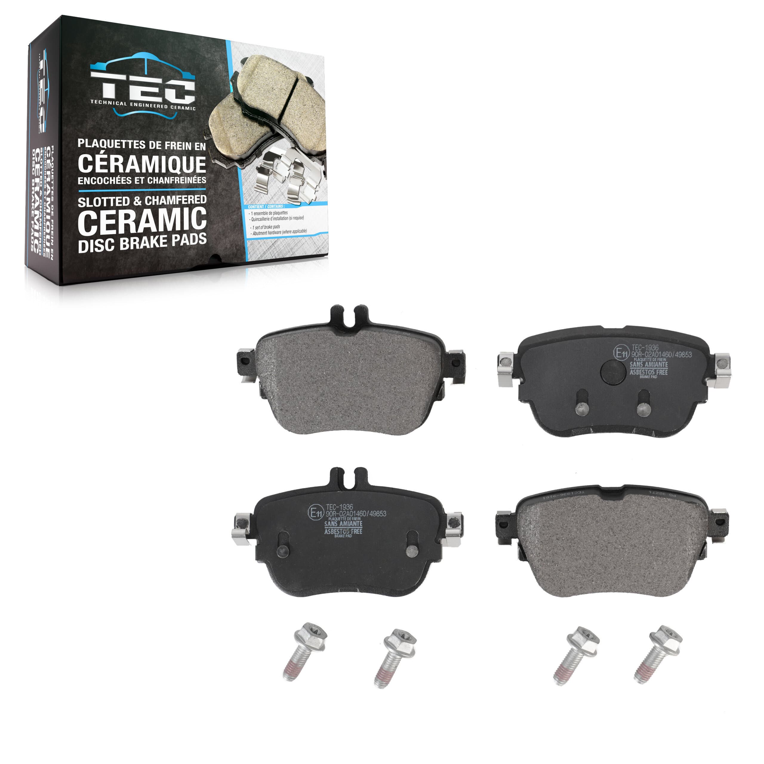 TEC - TEC-1936 - Rear Disc Brake Pad image 1