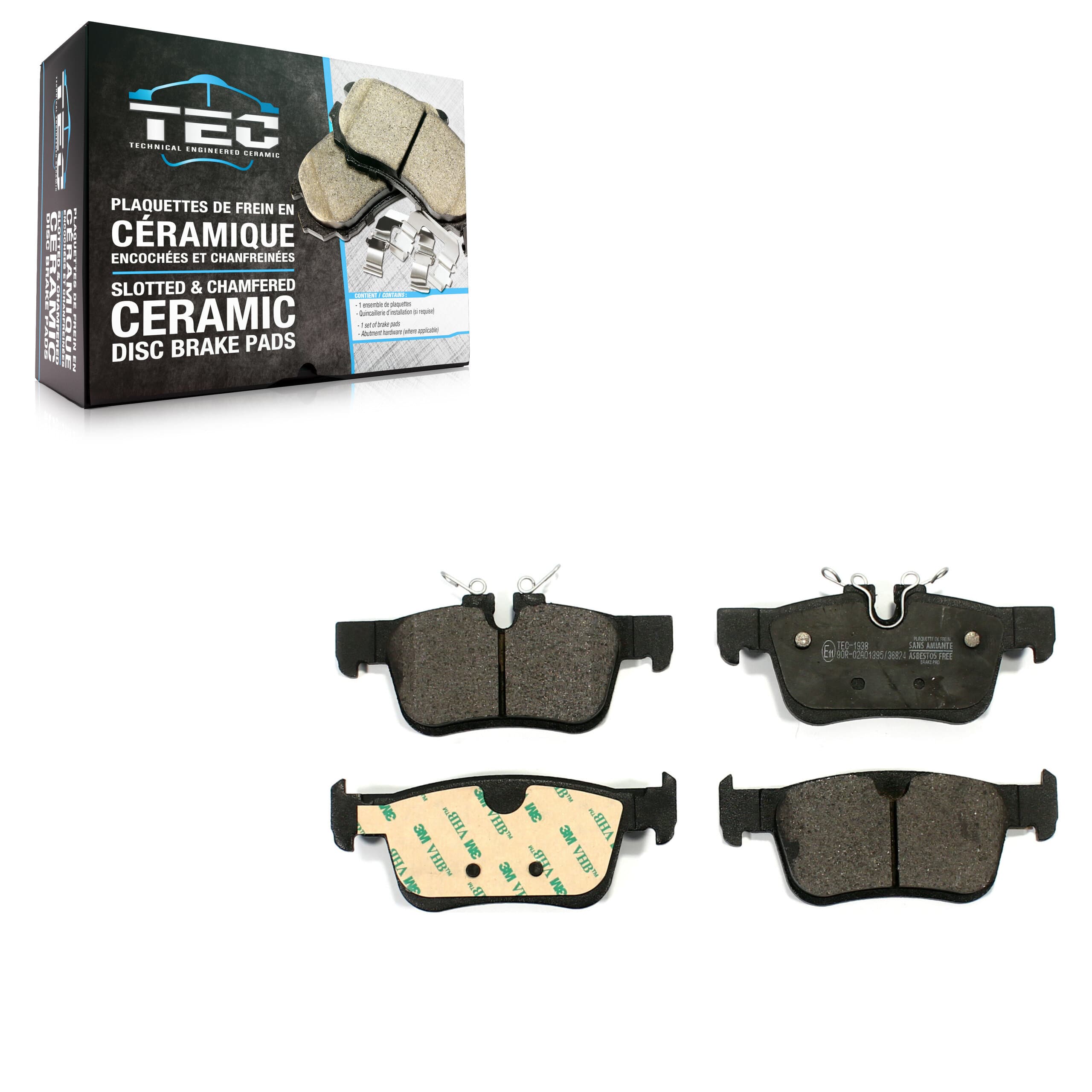 TEC - TEC-1938 - Rear Disc Brake Pad image 1