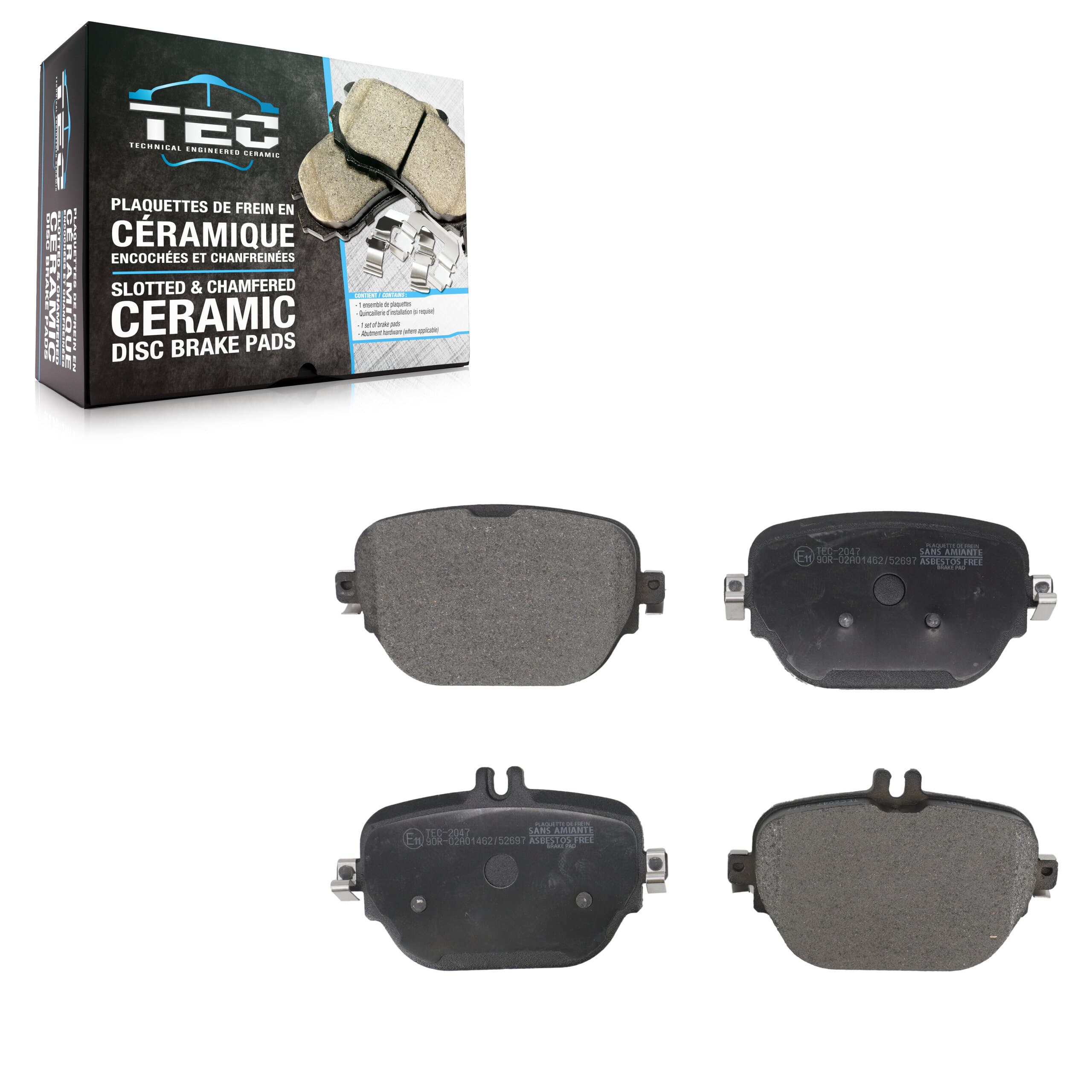 TEC - TEC-2047 - Rear Disc Brake Pad image 1