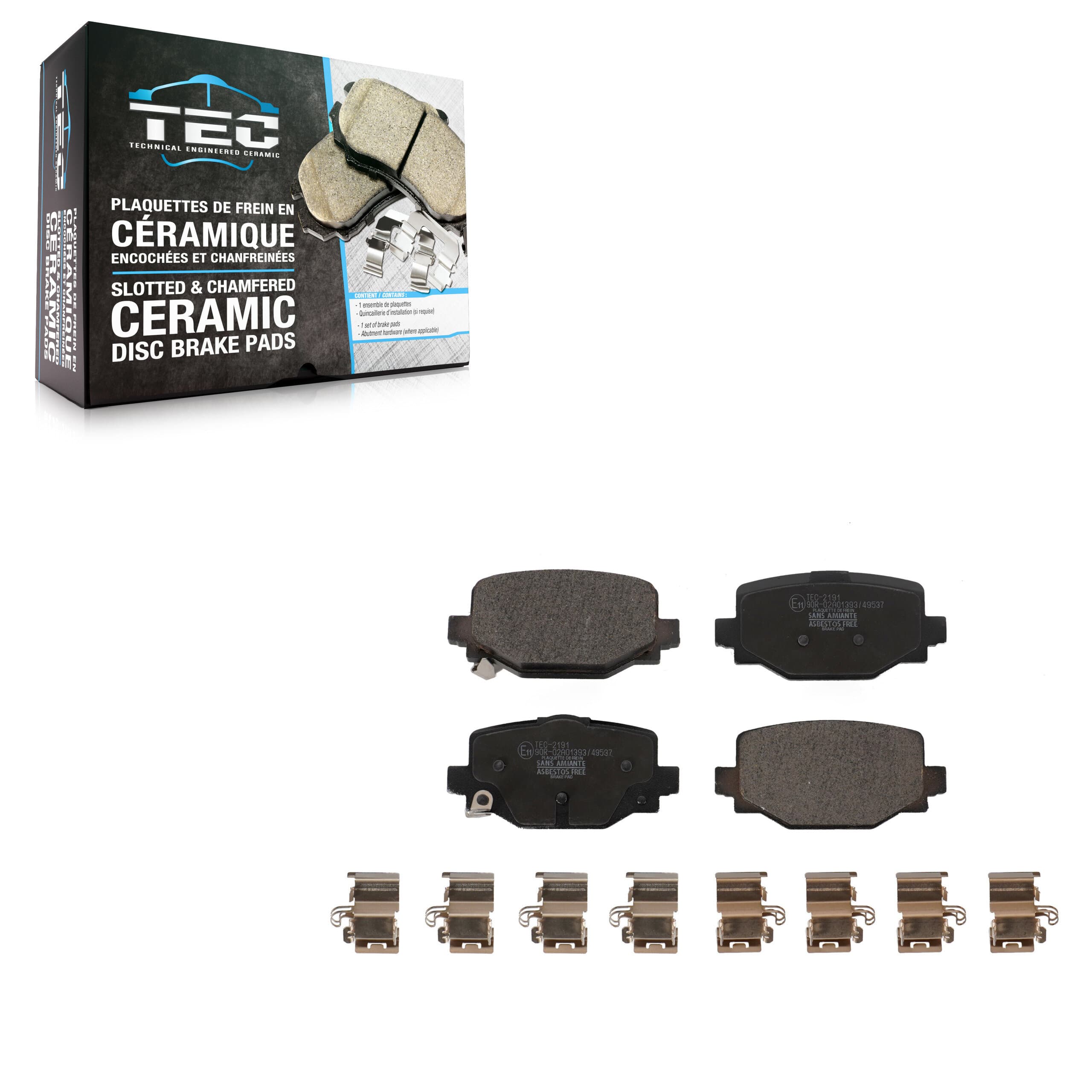 TEC - TEC-2191 - Rear Disc Brake Pad image 1