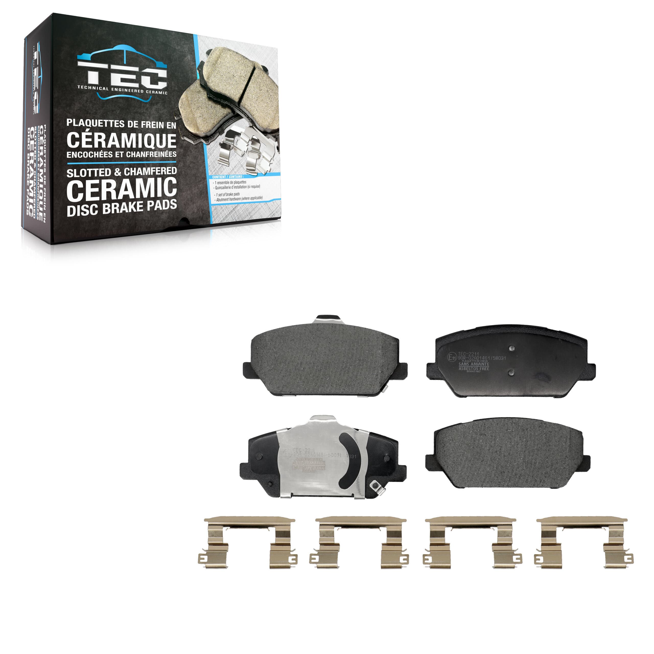 TEC - TEC-2211 - Front Disc Brake Pad image 1