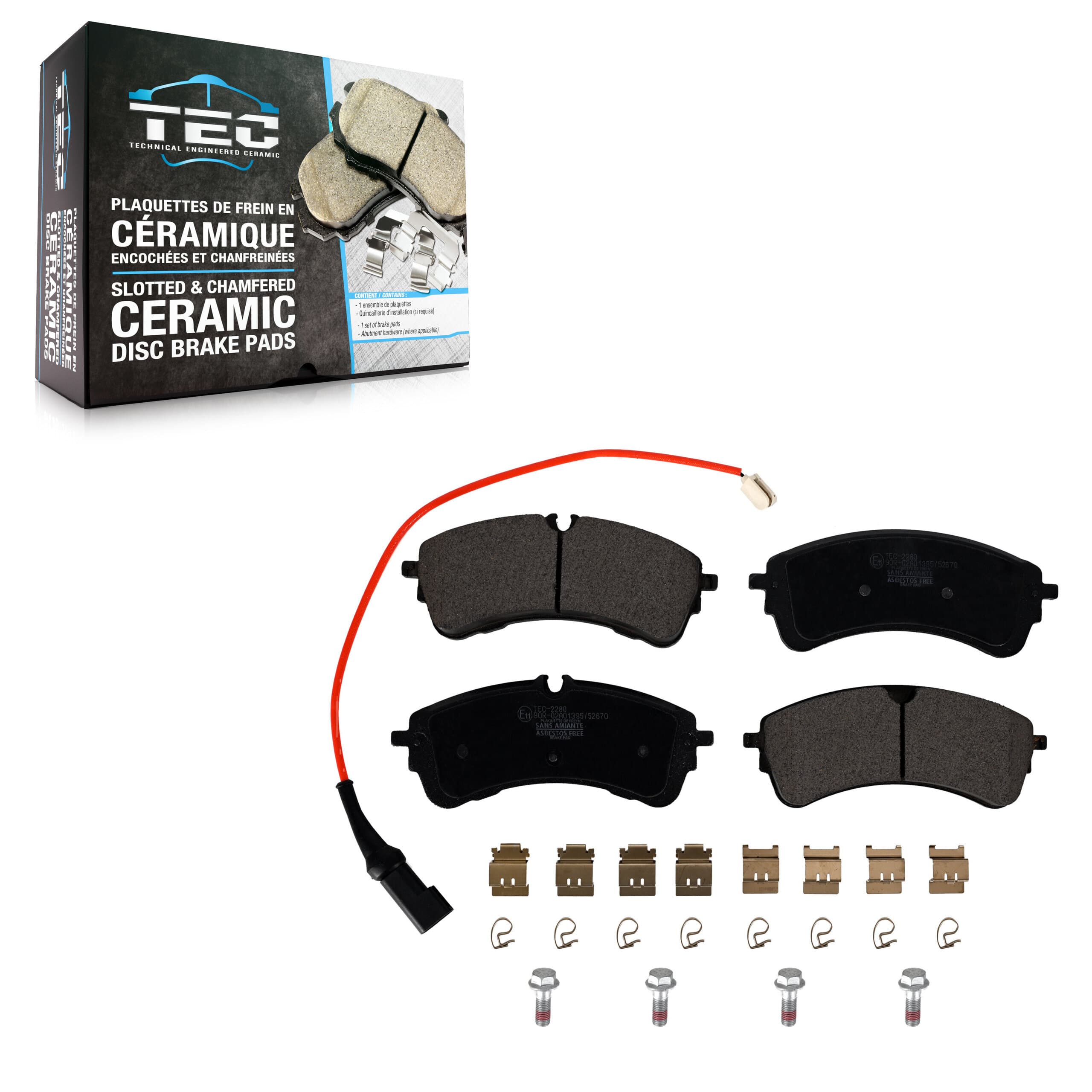TEC - TEC-2280 - Rear Disc Brake Pad image 1