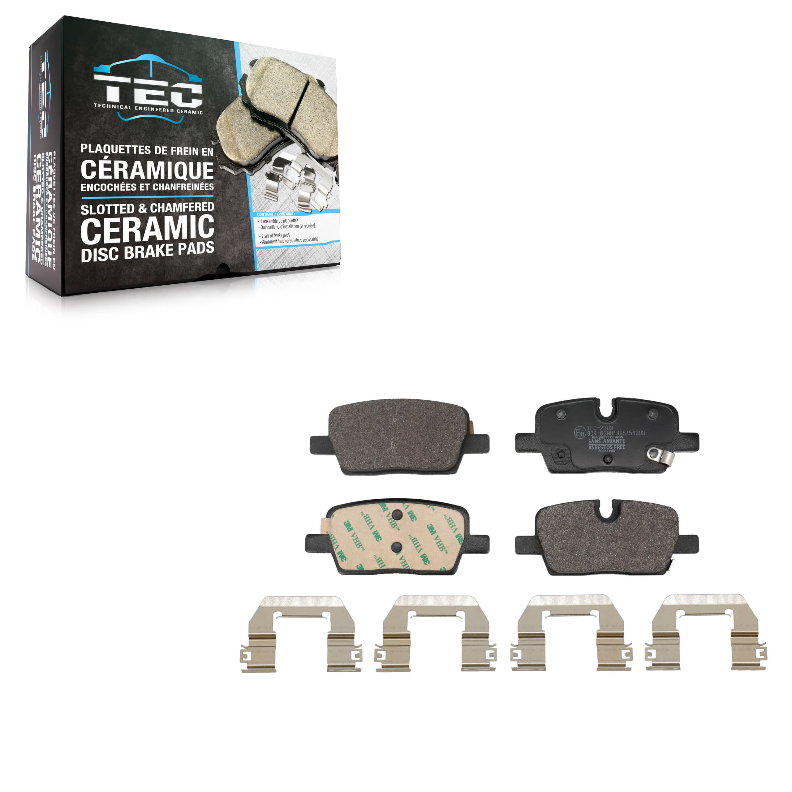 TEC - TEC-2303 - Rear Disc Brake Pad image 1