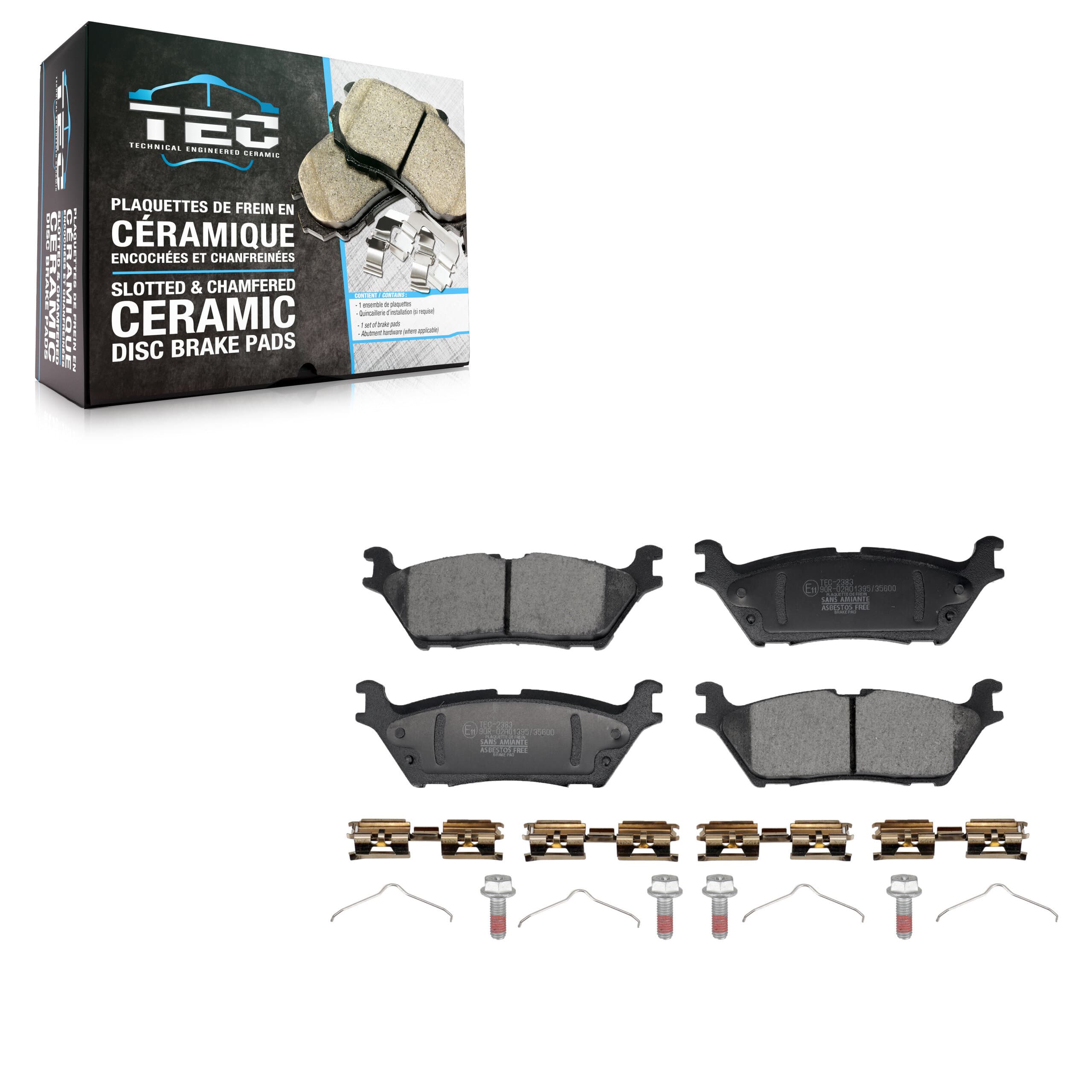 TEC - TEC-2383 - Rear Disc Brake Pad image 1