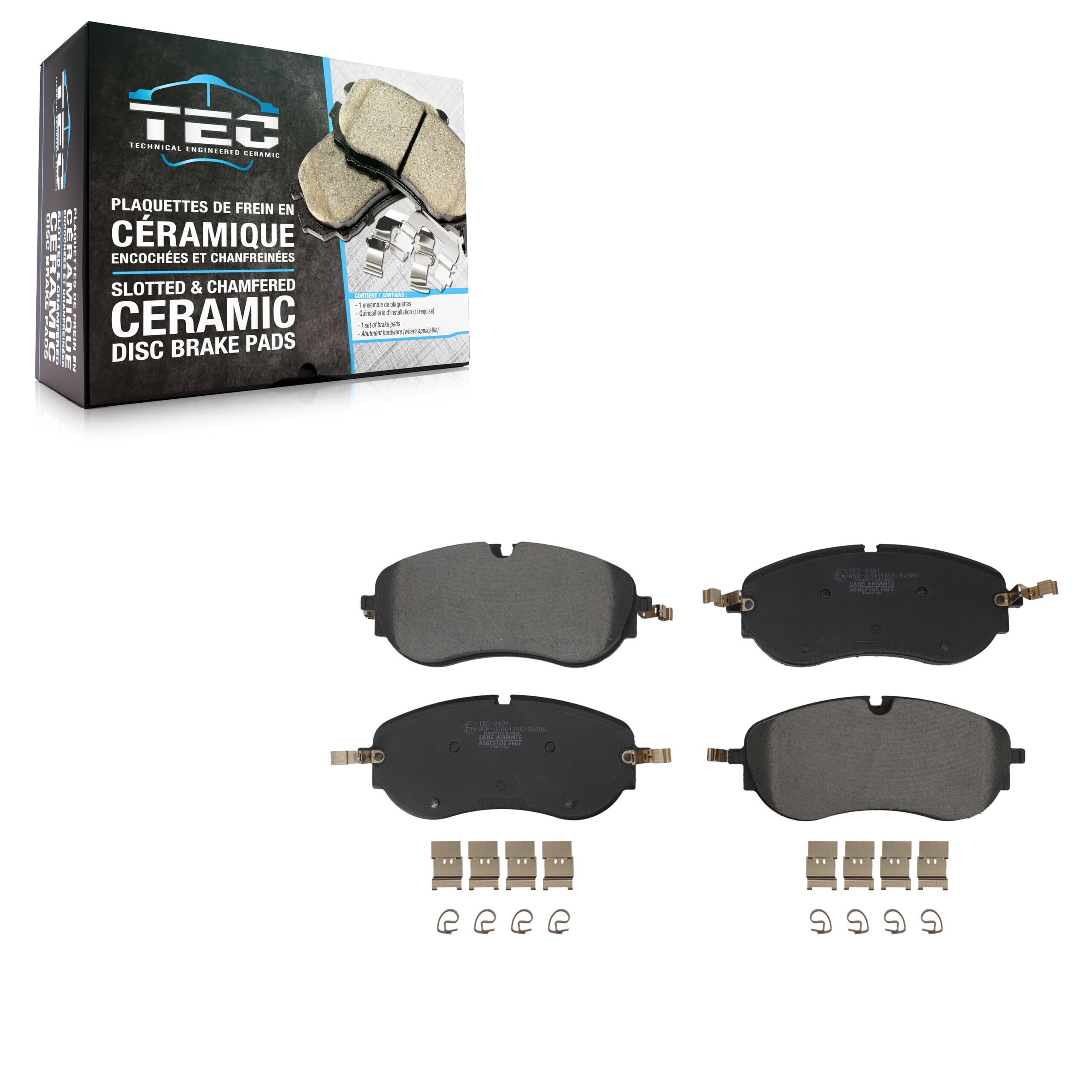 TEC - TEC-2401 - Front Disc Brake Pad image 1