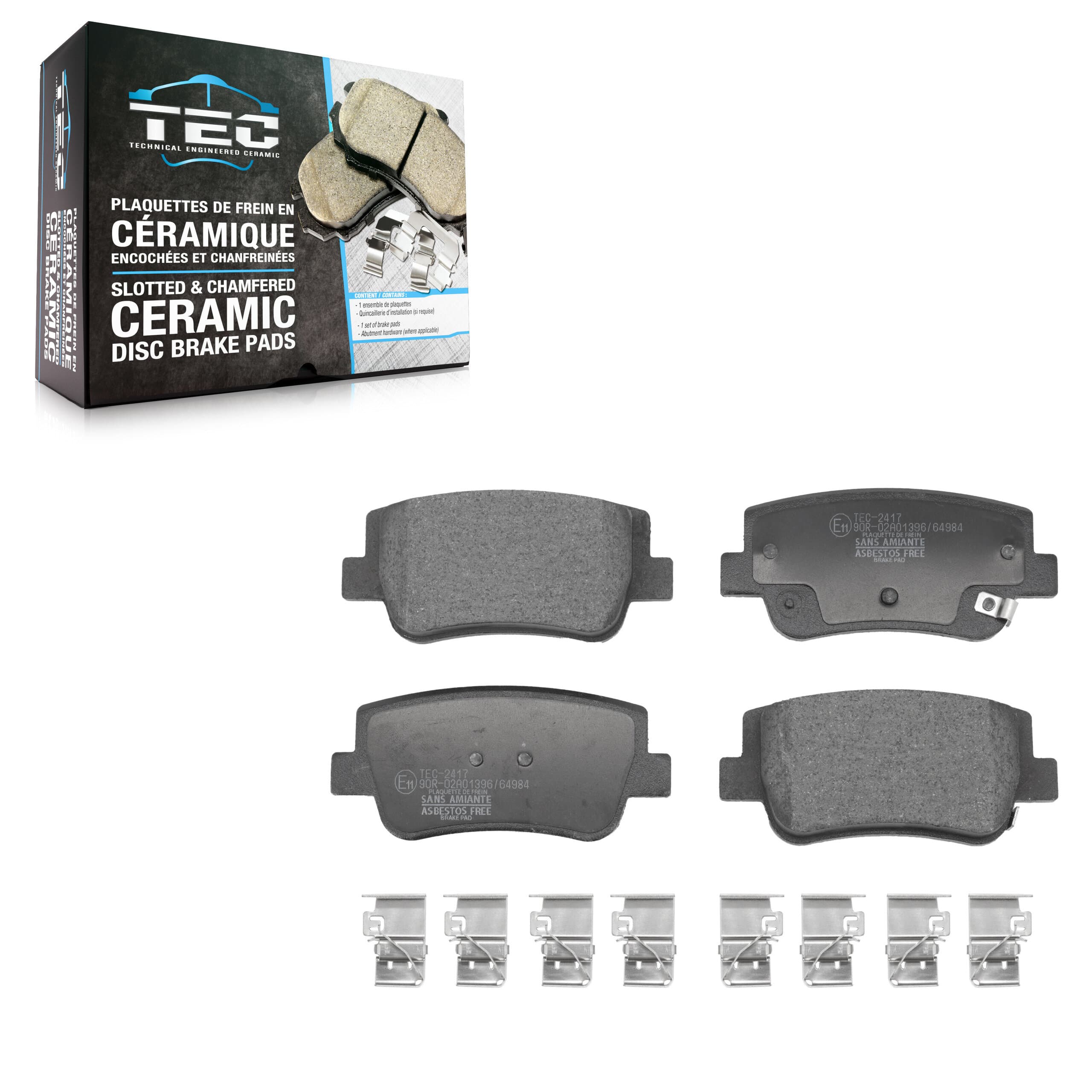 TEC - TEC-2417 - Rear Disc Brake Pad image 1
