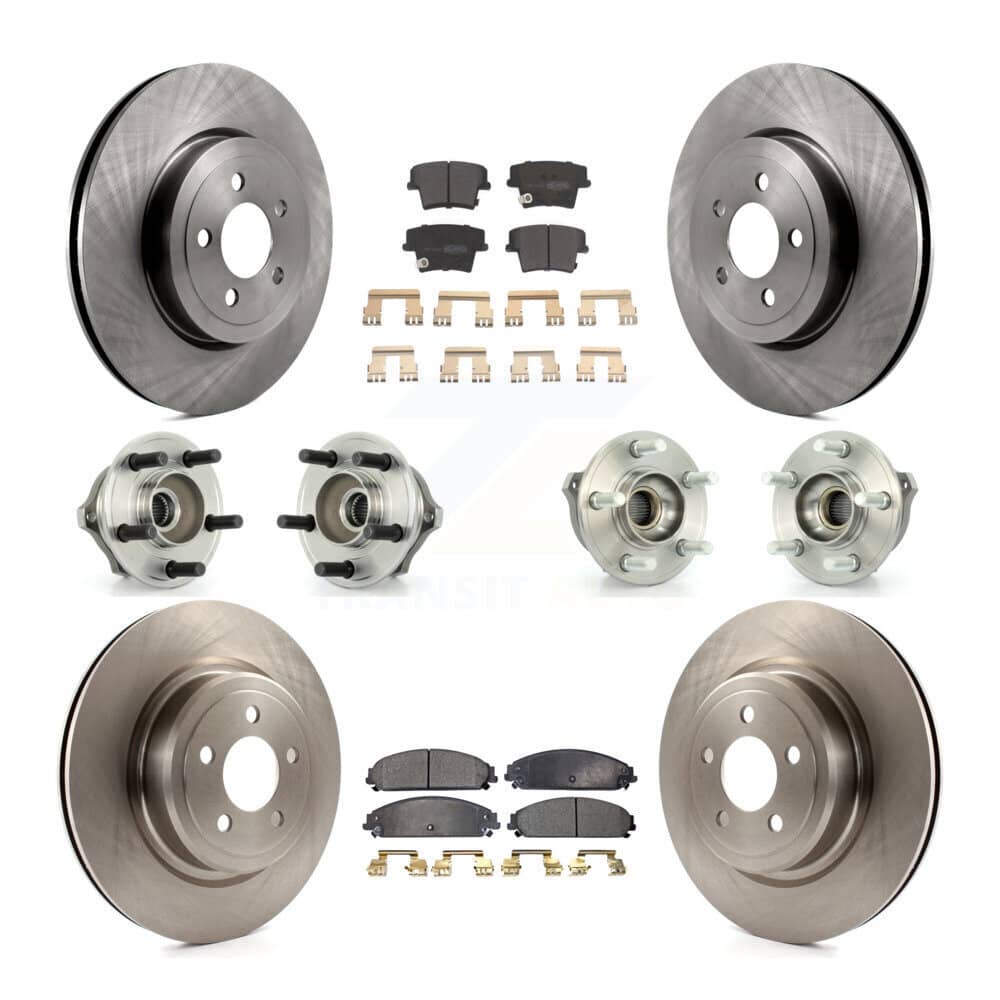 Transit Auto - KBB-108829 - Front and Rear Wheel Bearing and Hub Assembly Kits