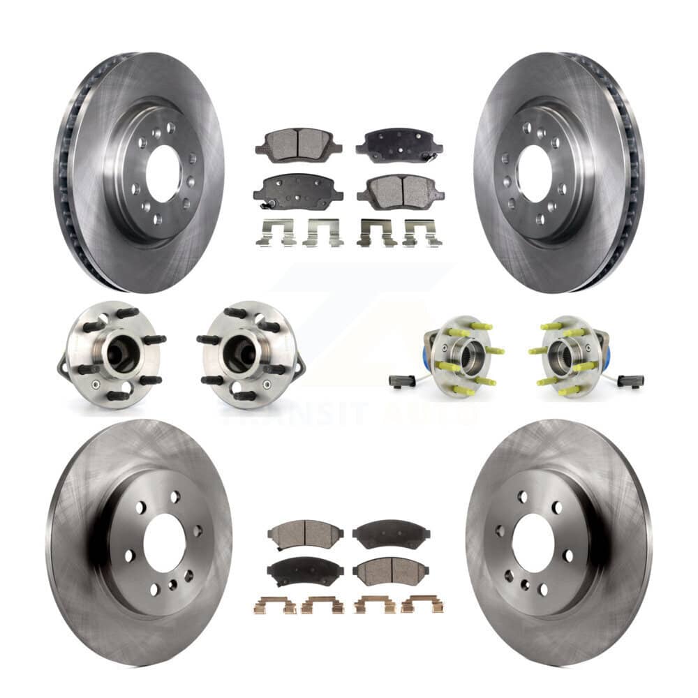 Transit Auto - KBB-108836 - Front and Rear Wheel Bearing and Hub Assembly Kits