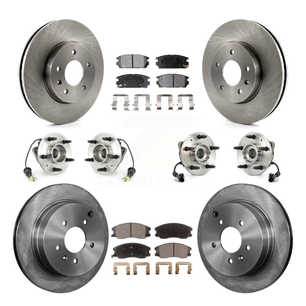Transit Auto - KBB-108908 - Front and Rear Wheel Bearing and Hub Assembly Kits