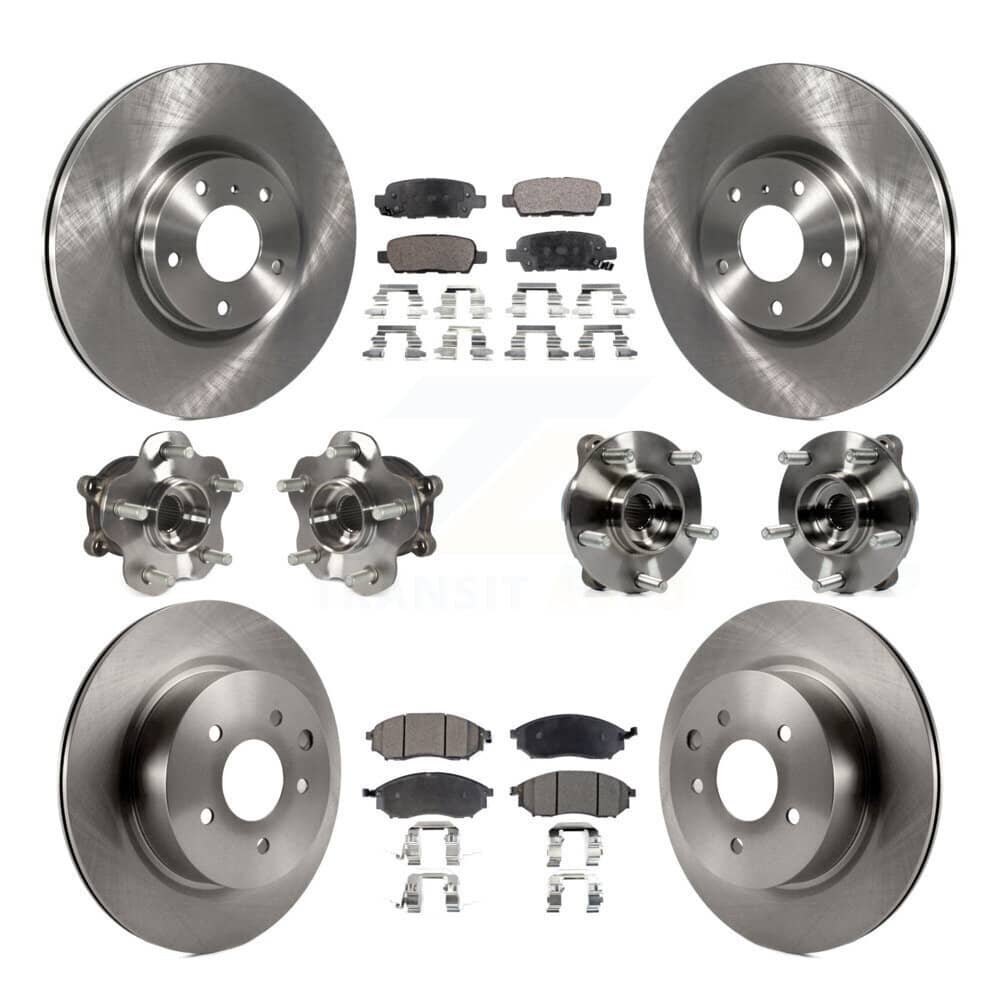 Transit Auto - KBB-108945 - Front and Rear Wheel Bearing and Hub Assembly Kits
