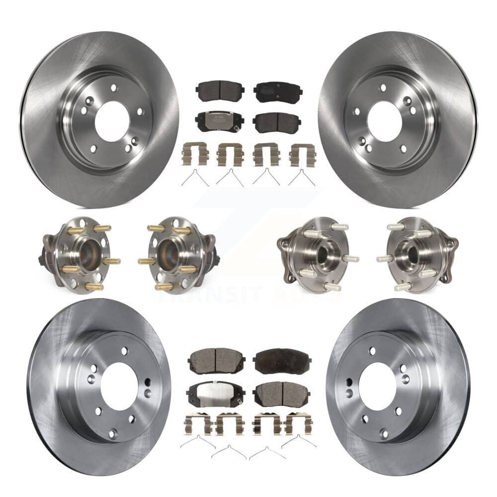 Transit Auto - KBB-109042 - Front and Rear Wheel Bearing and Hub Assembly Kits