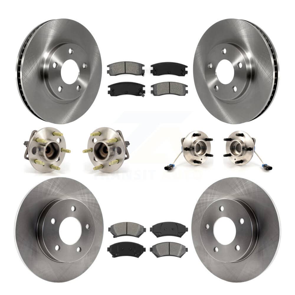 Transit Auto - KBB-109453 - Front and Rear Wheel Bearing and Hub Assembly Kits