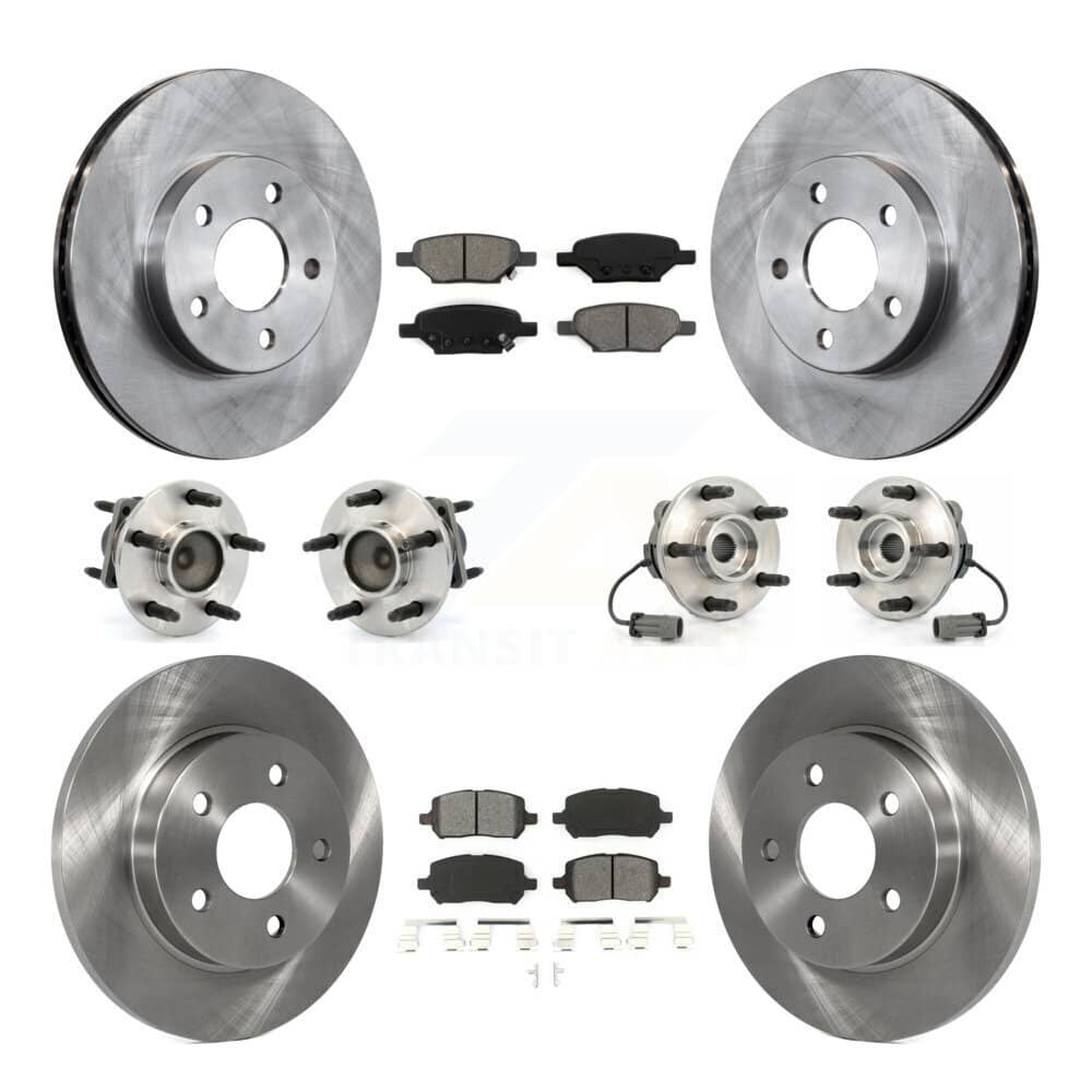 Transit Auto - KBB-109518 - Front and Rear Wheel Bearing and Hub Assembly Kits