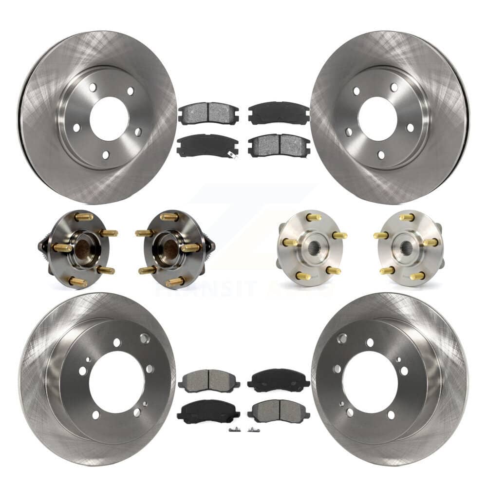 Transit Auto - KBB-109523 - Front and Rear Wheel Bearing and Hub Assembly Kits