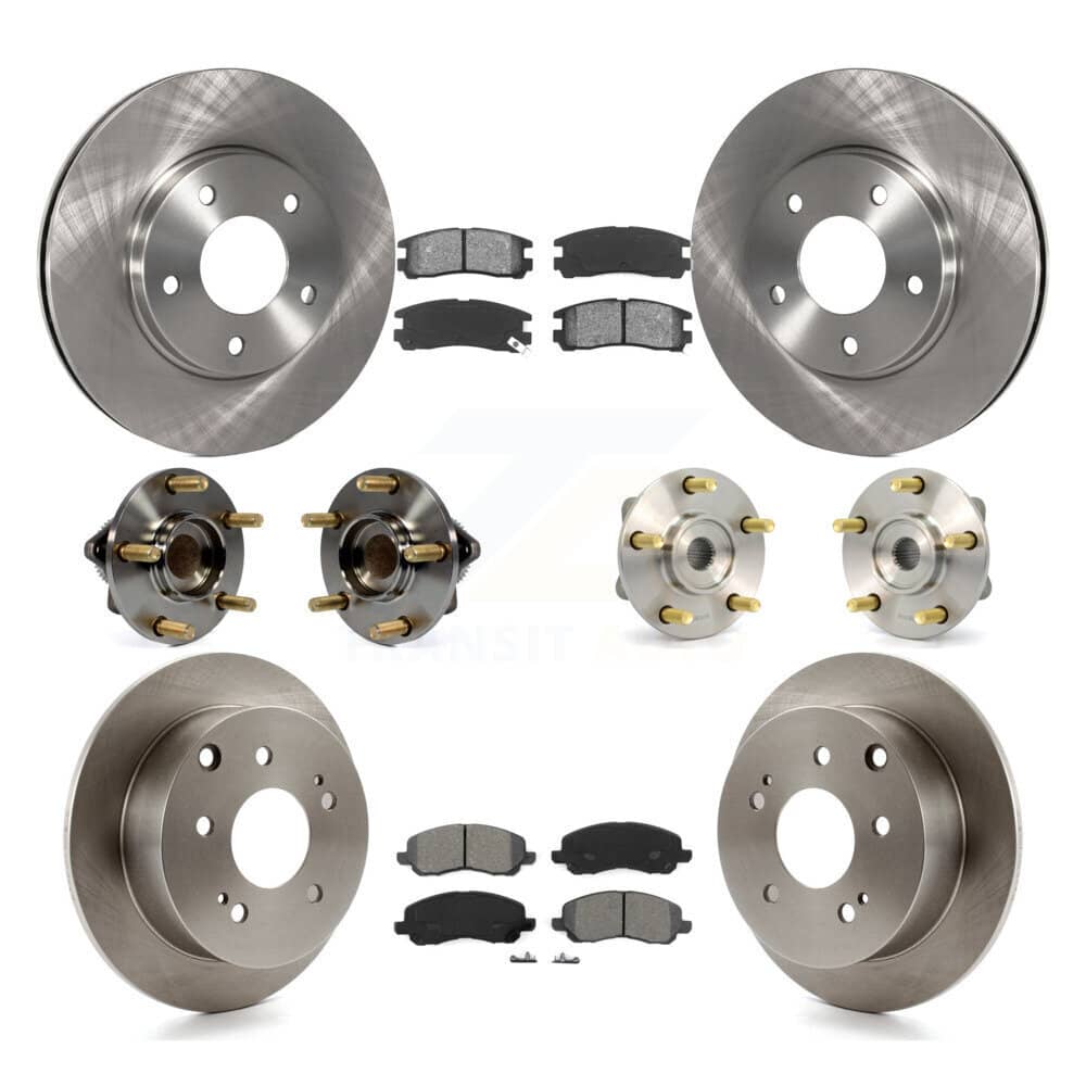 Transit Auto - KBB-109524 - Front and Rear Wheel Bearing and Hub Assembly Kits