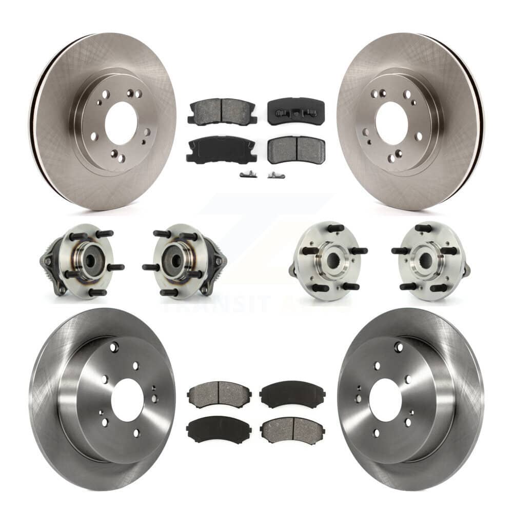 Transit Auto - KBB-109536 - Front and Rear Wheel Bearing and Hub Assembly Kits