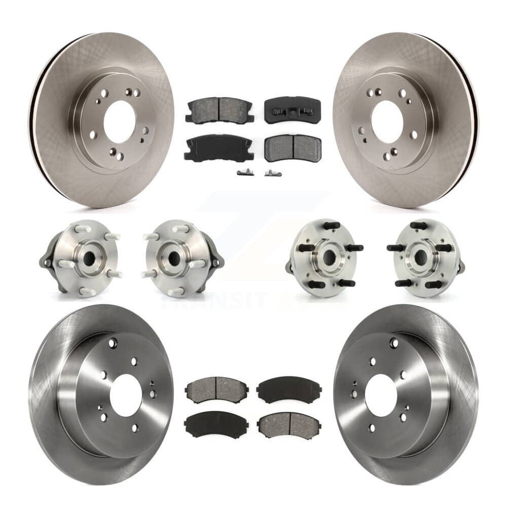 Transit Auto - KBB-109537 - Front and Rear Wheel Bearing and Hub Assembly Kits