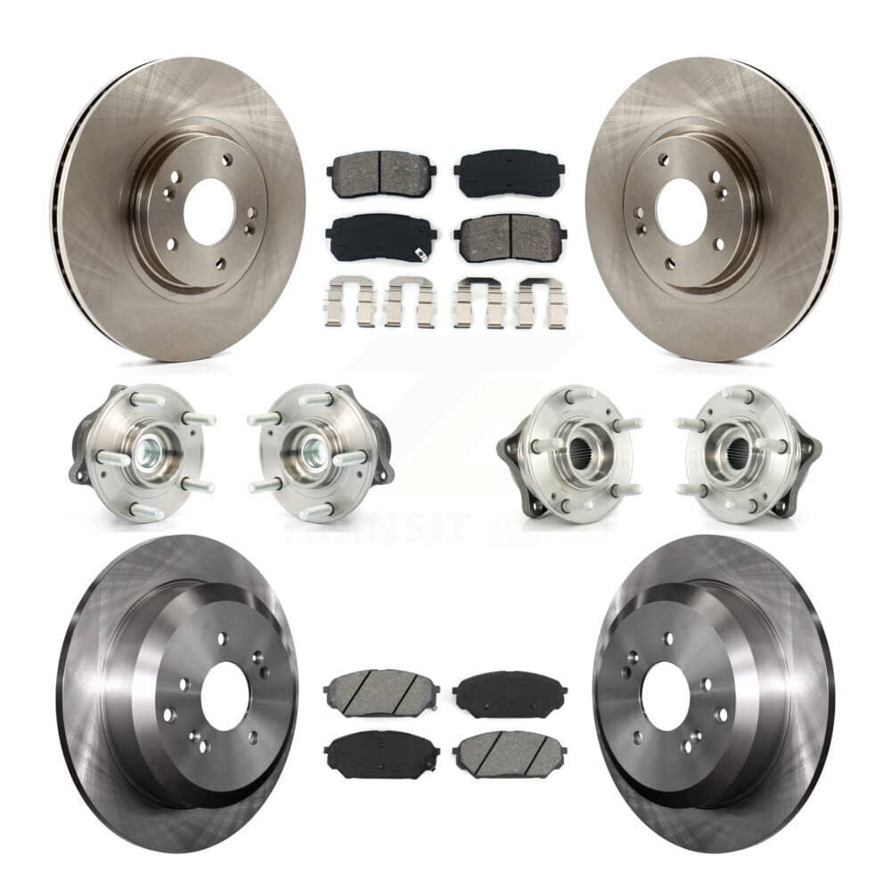 Transit Auto - KBB-109587 - Front and Rear Wheel Bearing and Hub Assembly Kits