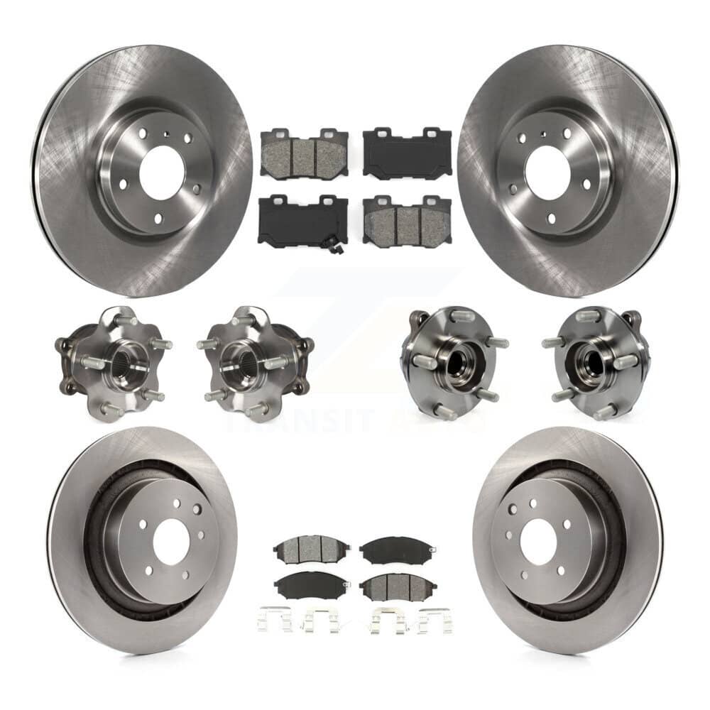 Transit Auto - KBB-109662 - Front and Rear Wheel Bearing and Hub Assembly Kits