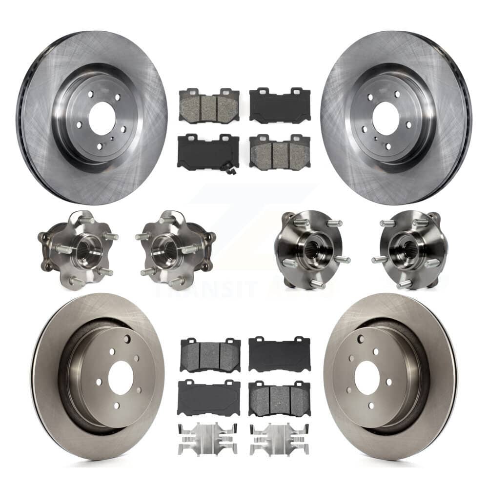 Transit Auto - KBB-109675 - Front and Rear Wheel Bearing and Hub Assembly Kits