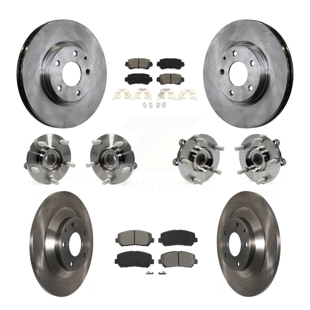 Transit Auto - KBB-109763 - Front and Rear Wheel Bearing and Hub Assembly Kits