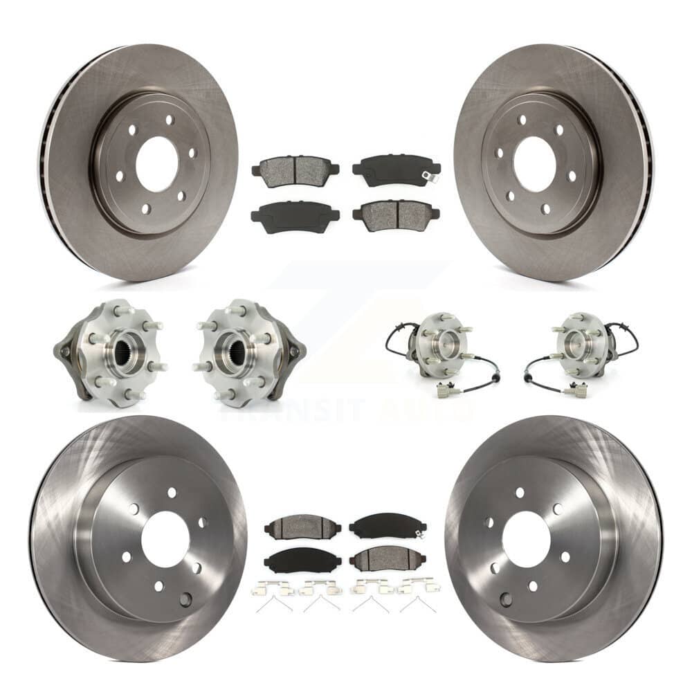 Transit Auto - KBB-109836 - Front and Rear Wheel Bearing and Hub Assembly Kits