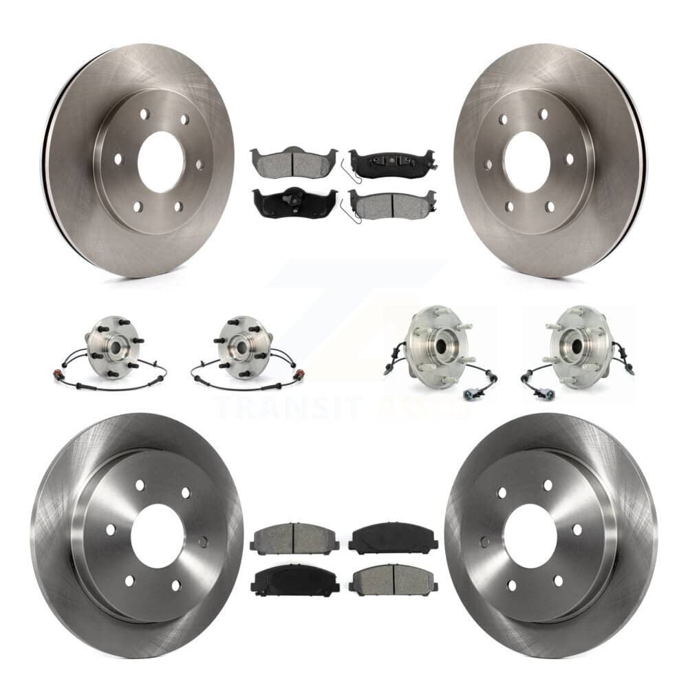 Transit Auto - KBB-109843 - Front and Rear Wheel Bearing and Hub Assembly Kits