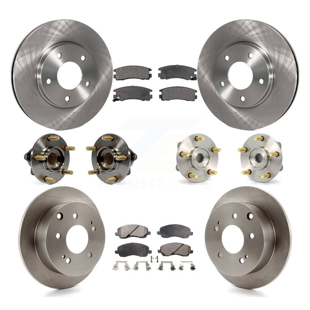 Transit Auto - KBB-110232 - Front and Rear Wheel Bearing and Hub Assembly Kits