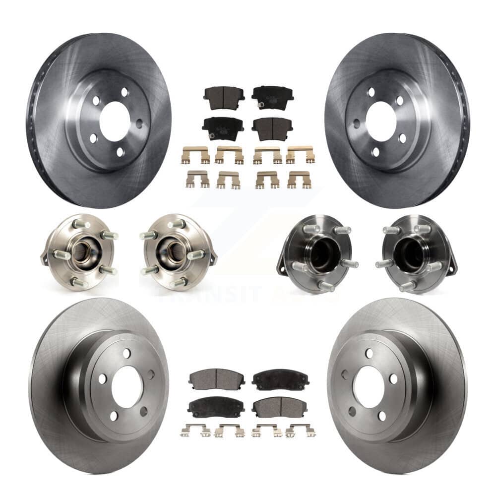 Transit Auto - KBB-110343 - Front and Rear Wheel Bearing and Hub Assembly Kits