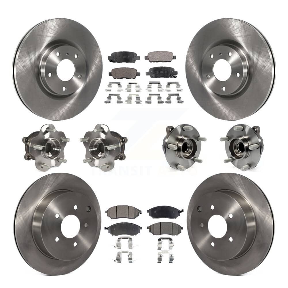 Transit Auto - KBB-110362 - Front and Rear Wheel Bearing and Hub Assembly Kits