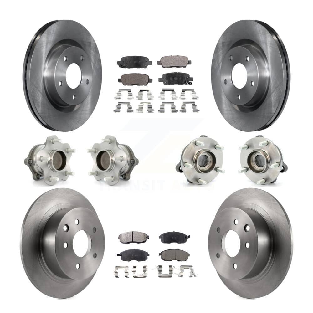 Transit Auto - KBB-110385 - Front and Rear Wheel Bearing and Hub Assembly Kits