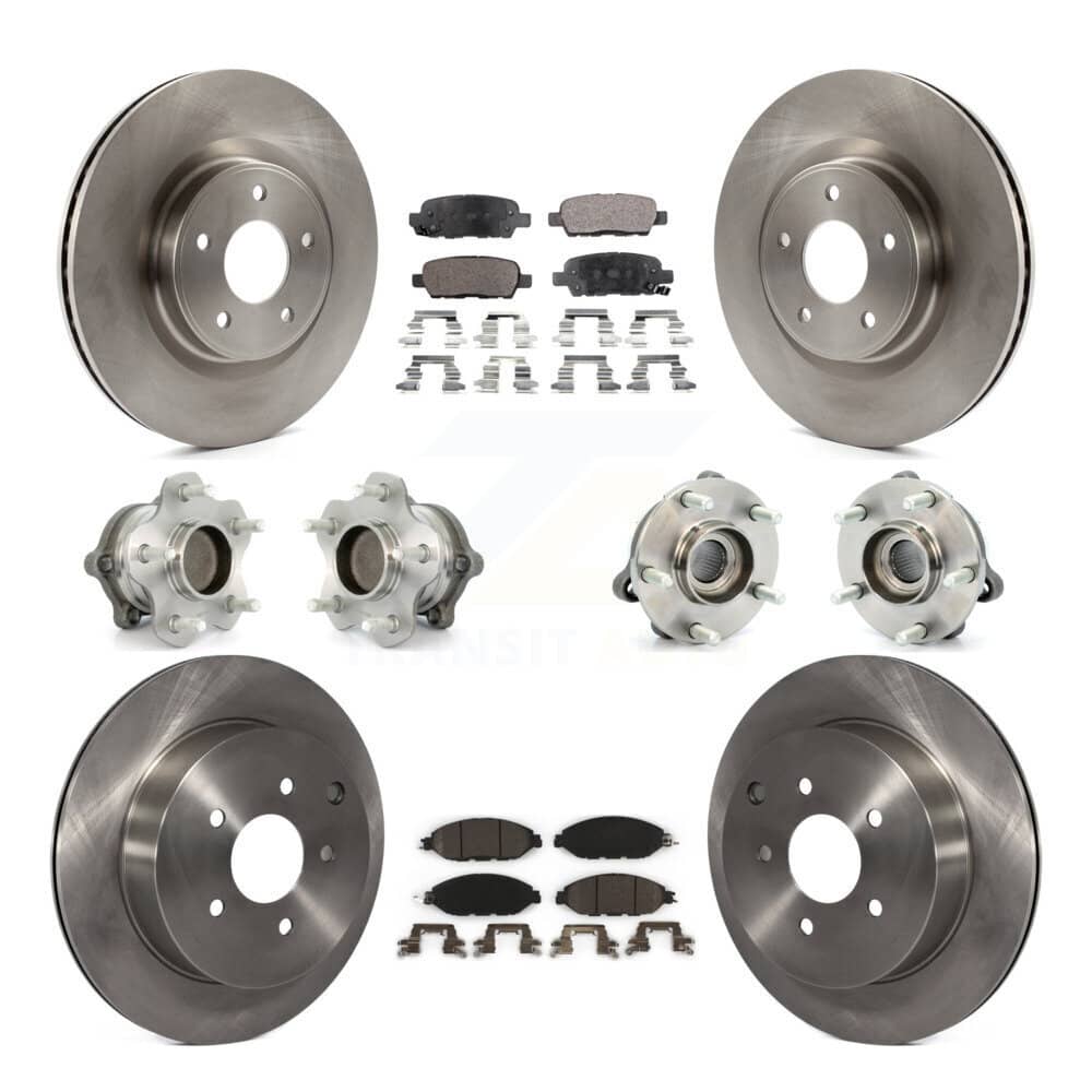 Transit Auto - KBB-110388 - Front and Rear Wheel Bearing and Hub Assembly Kits