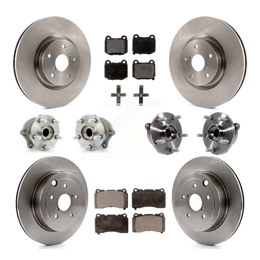 Transit Auto - KBB-110397 - Front and Rear Wheel Bearing and Hub Assembly Kits