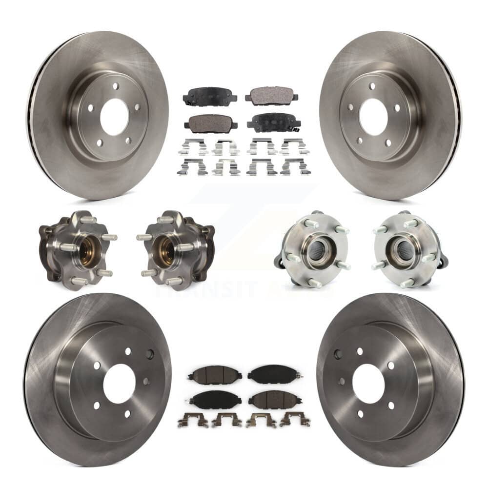 Transit Auto - KBB-110457 - Front and Rear Wheel Bearing and Hub Assembly Kits