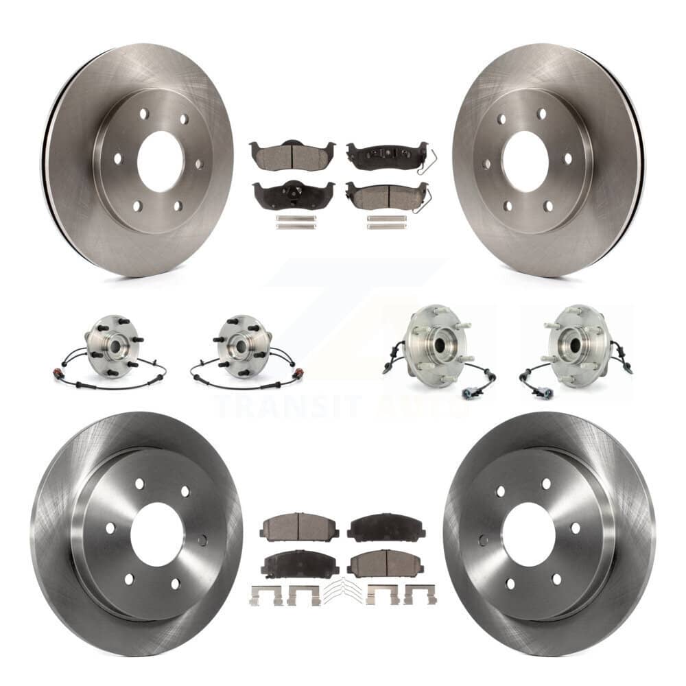 Transit Auto - KBB-110498 - Front and Rear Wheel Bearing and Hub Assembly Kits