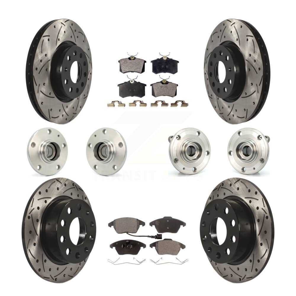 Transit Auto - KBB-110756 - Front and Rear Wheel Bearing and Hub Assembly Kits