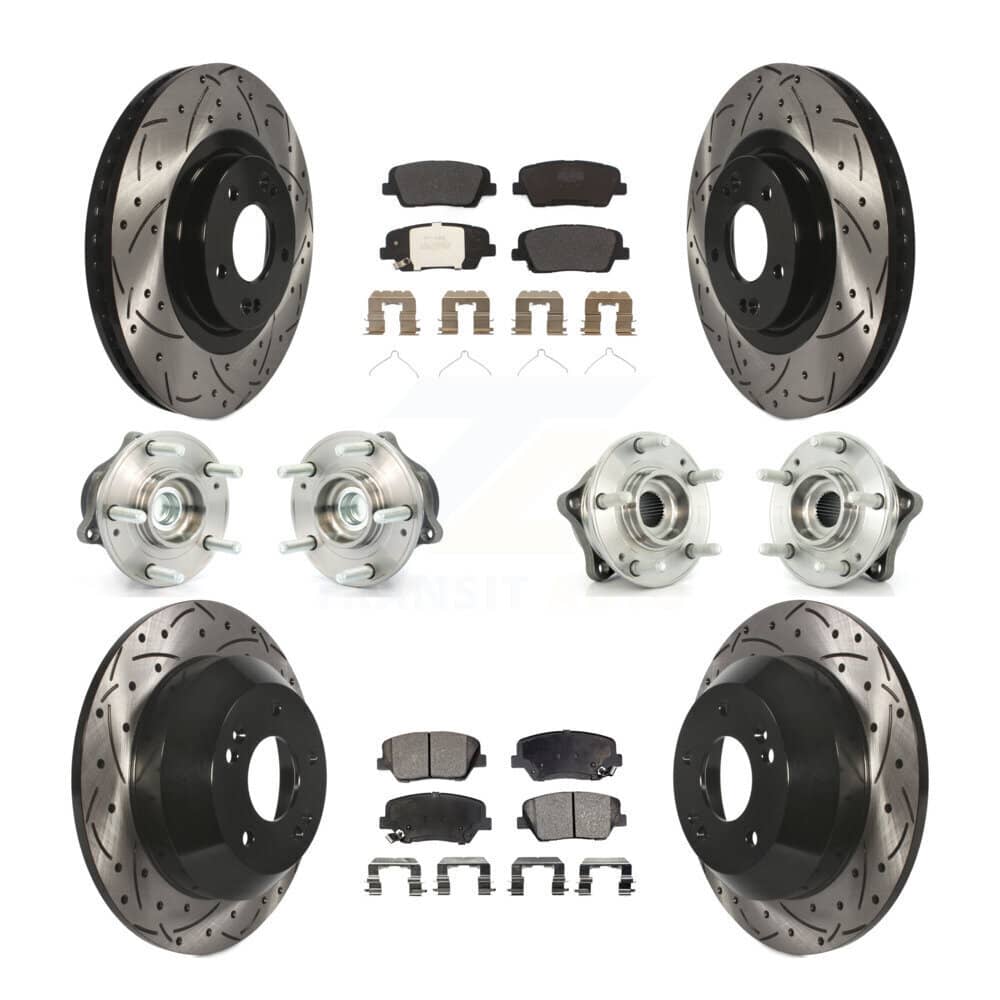 Transit Auto - KBB-110768 - Front and Rear Wheel Bearing and Hub Assembly Kits