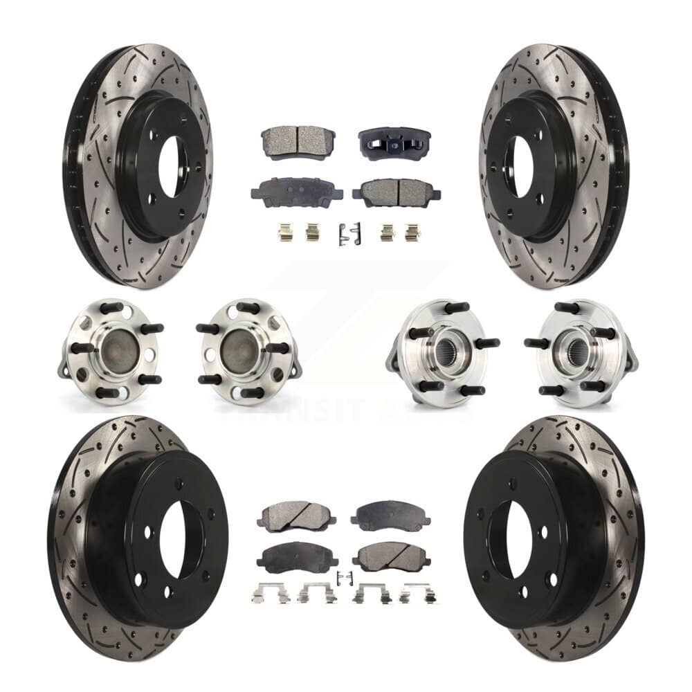 Transit Auto - KBB-110773 - Front and Rear Wheel Bearing and Hub Assembly Kits