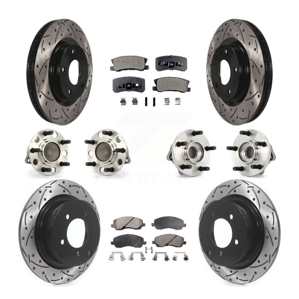 Transit Auto - KBB-110775 - Front and Rear Wheel Bearing and Hub Assembly Kits