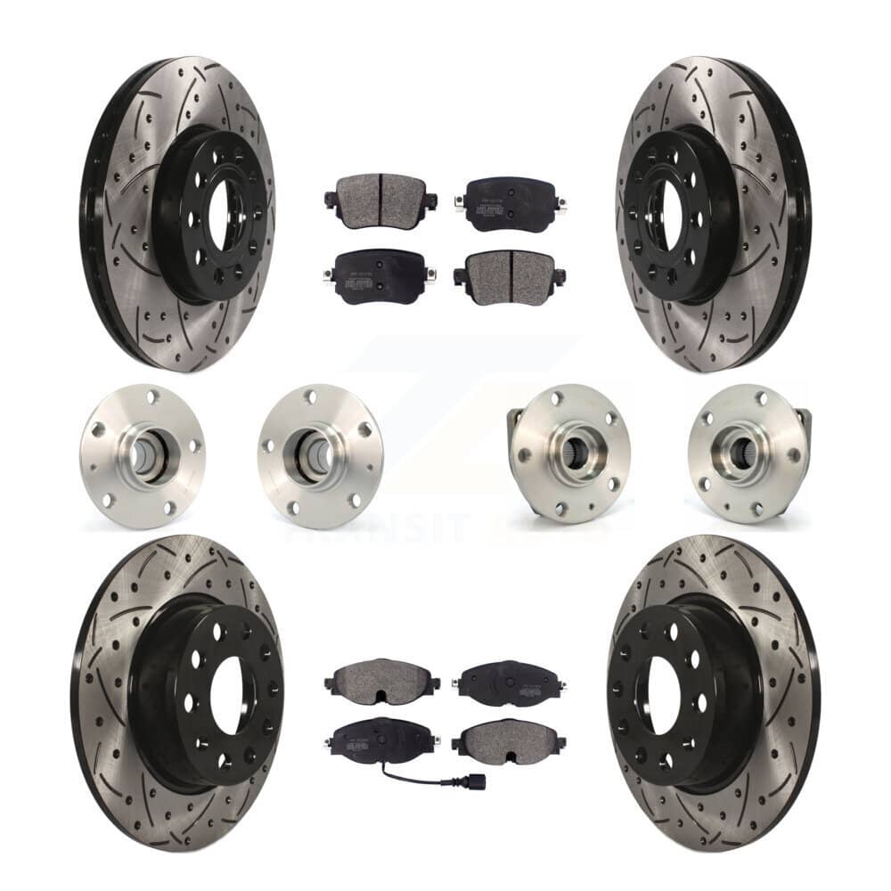 Transit Auto - KBB-110787 - Front and Rear Wheel Bearing and Hub Assembly Kits