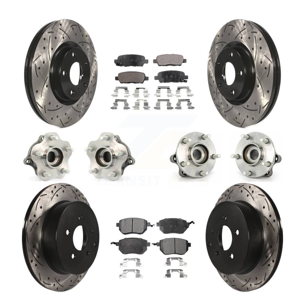 Transit Auto - KBB-110790 - Front and Rear Wheel Bearing and Hub Assembly Kits