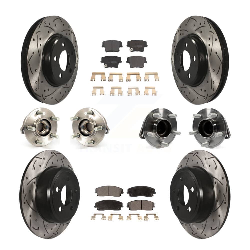 Transit Auto - KBB-110797 - Front and Rear Wheel Bearing and Hub Assembly Kits