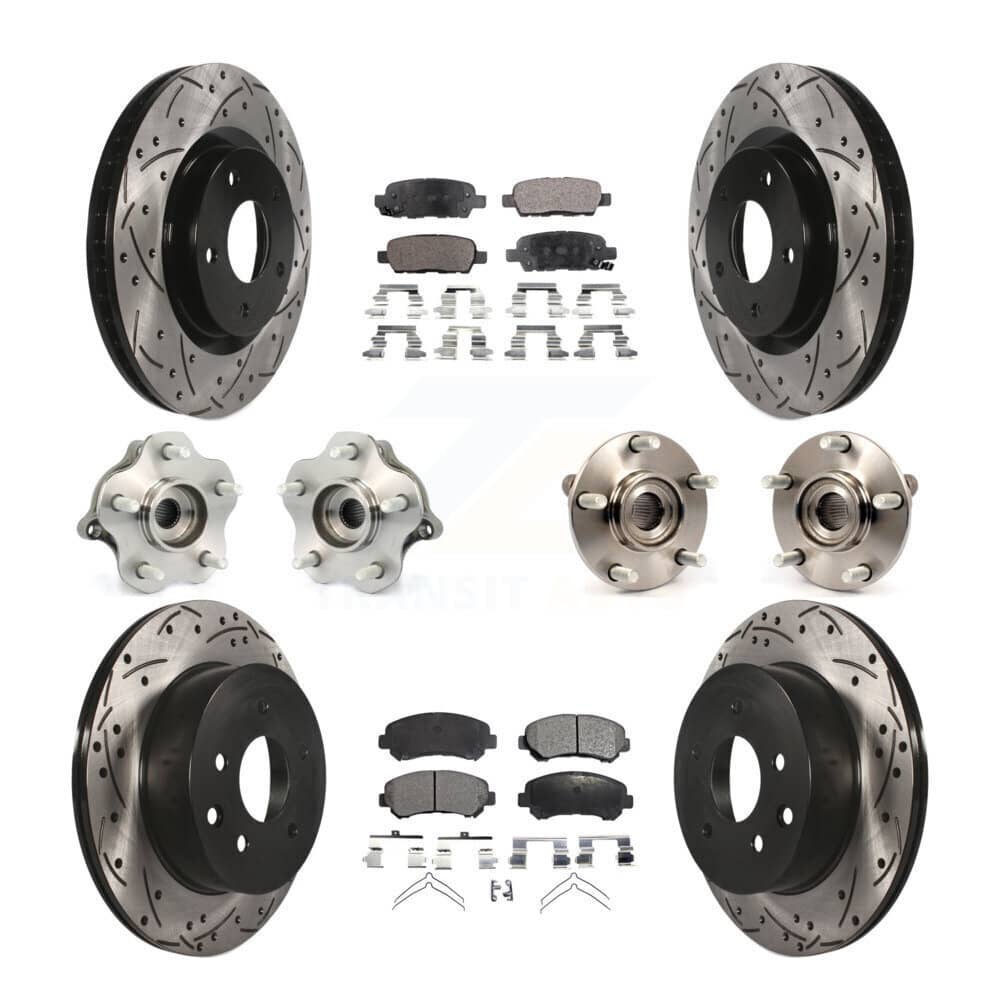 Transit Auto - KBB-110804 - Front and Rear Wheel Bearing and Hub Assembly Kits