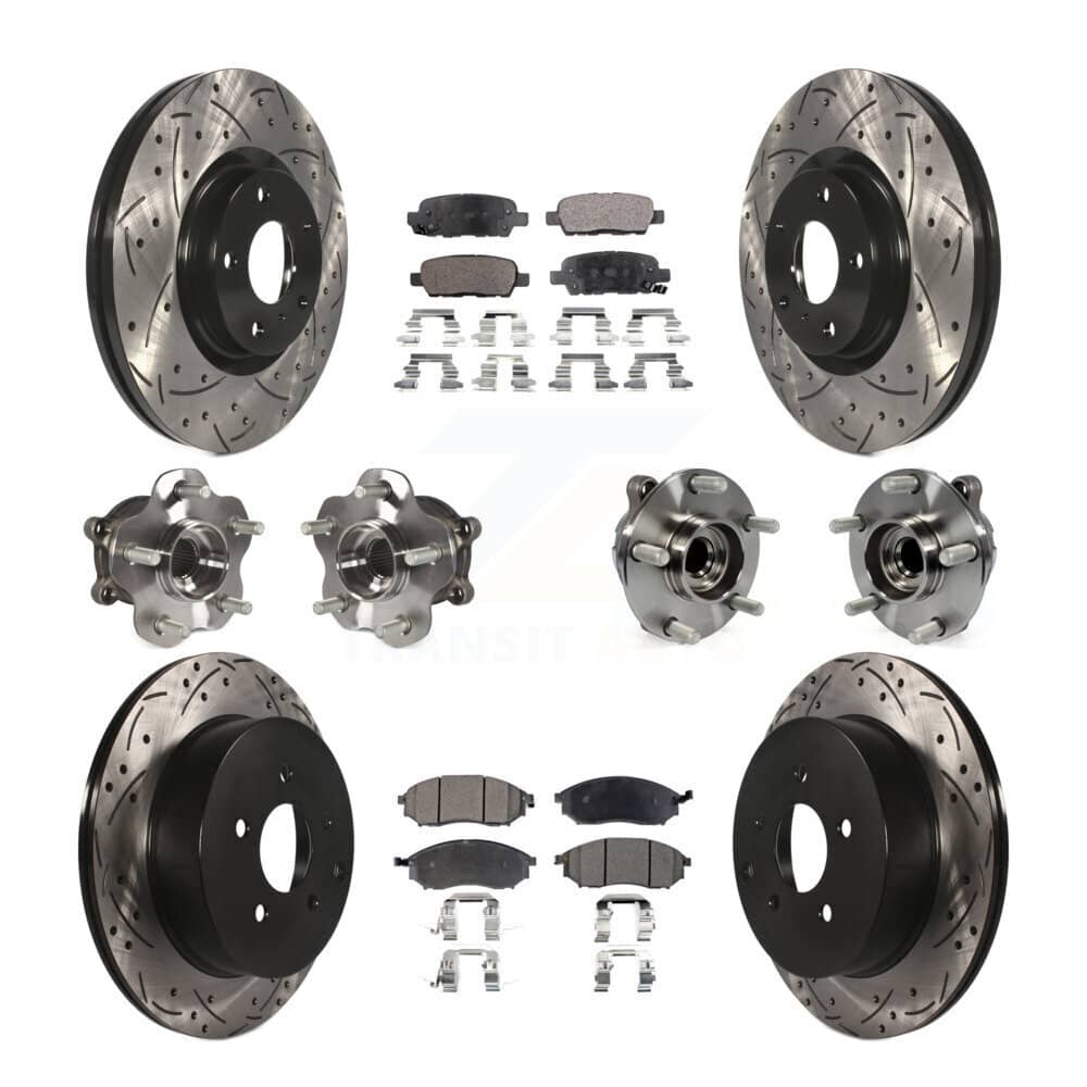 Transit Auto - KBB-110811 - Front and Rear Wheel Bearing and Hub Assembly Kits