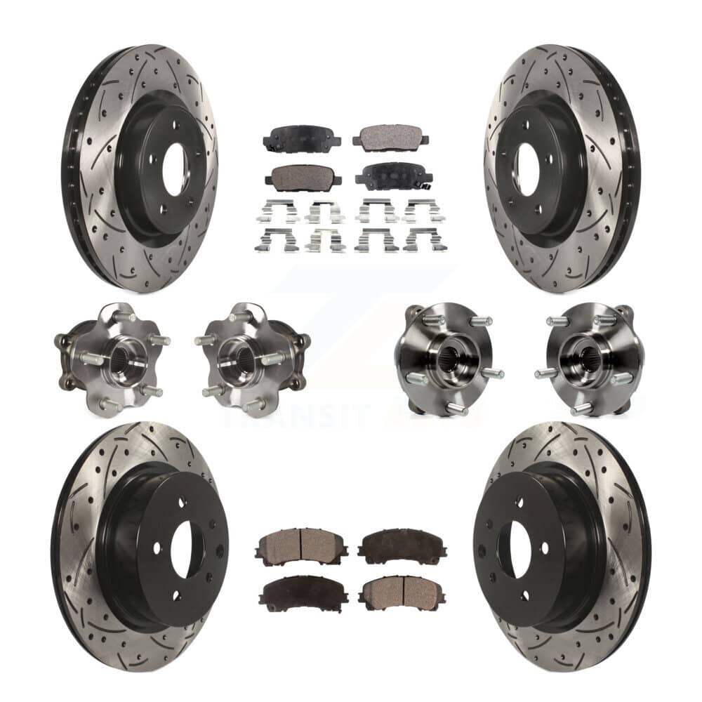 Transit Auto - KBB-110818 - Front and Rear Wheel Bearing and Hub Assembly Kits