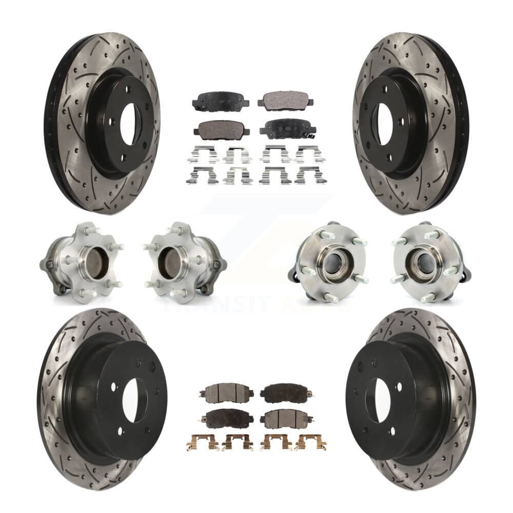Transit Auto - KBB-110822 - Front and Rear Wheel Bearing and Hub Assembly Kits
