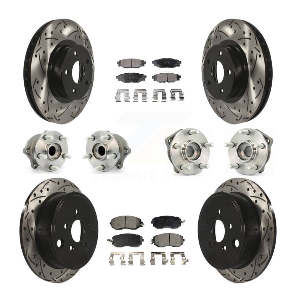 Transit Auto - KBB-110824 - Front and Rear Wheel Bearing and Hub Assembly Kits
