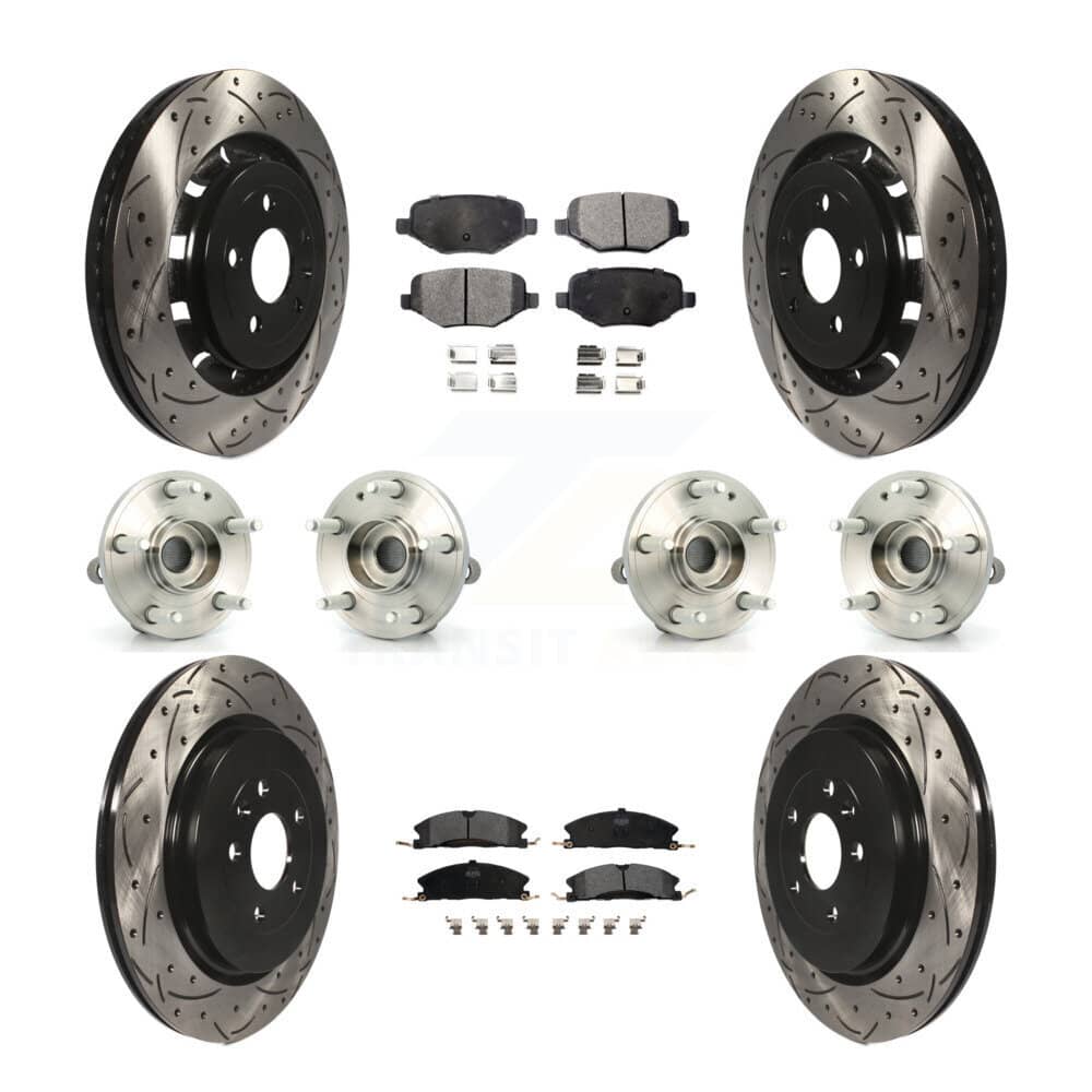 Transit Auto - KBB-110845 - Front and Rear Wheel Bearing and Hub Assembly Kits