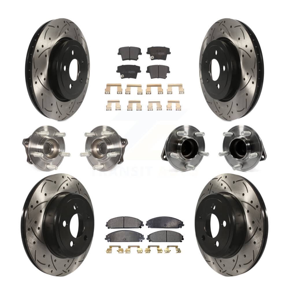 Transit Auto - KBB-110879 - Front and Rear Wheel Bearing and Hub Assembly Kits